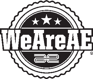 We Are AE Logo, BW